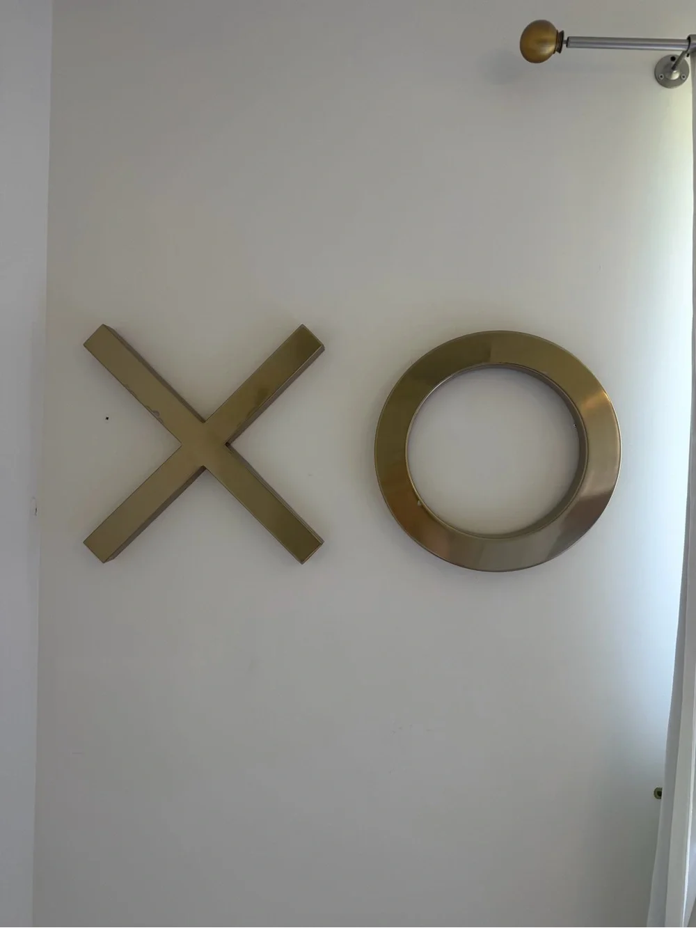 Pottery Barn Teen Metallic Gold XO Wall Sculptures